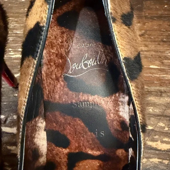 Christian Louboutin Authentic Leopard Print Pony Hair Pumps - Rare Sample Piece - Picture 4 of 4